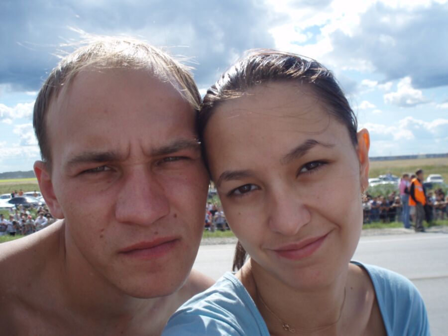 Russian Amateur Couple and Friends