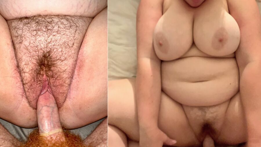 Mamá cum-dump abre su arbusto y sus grandes nalgas