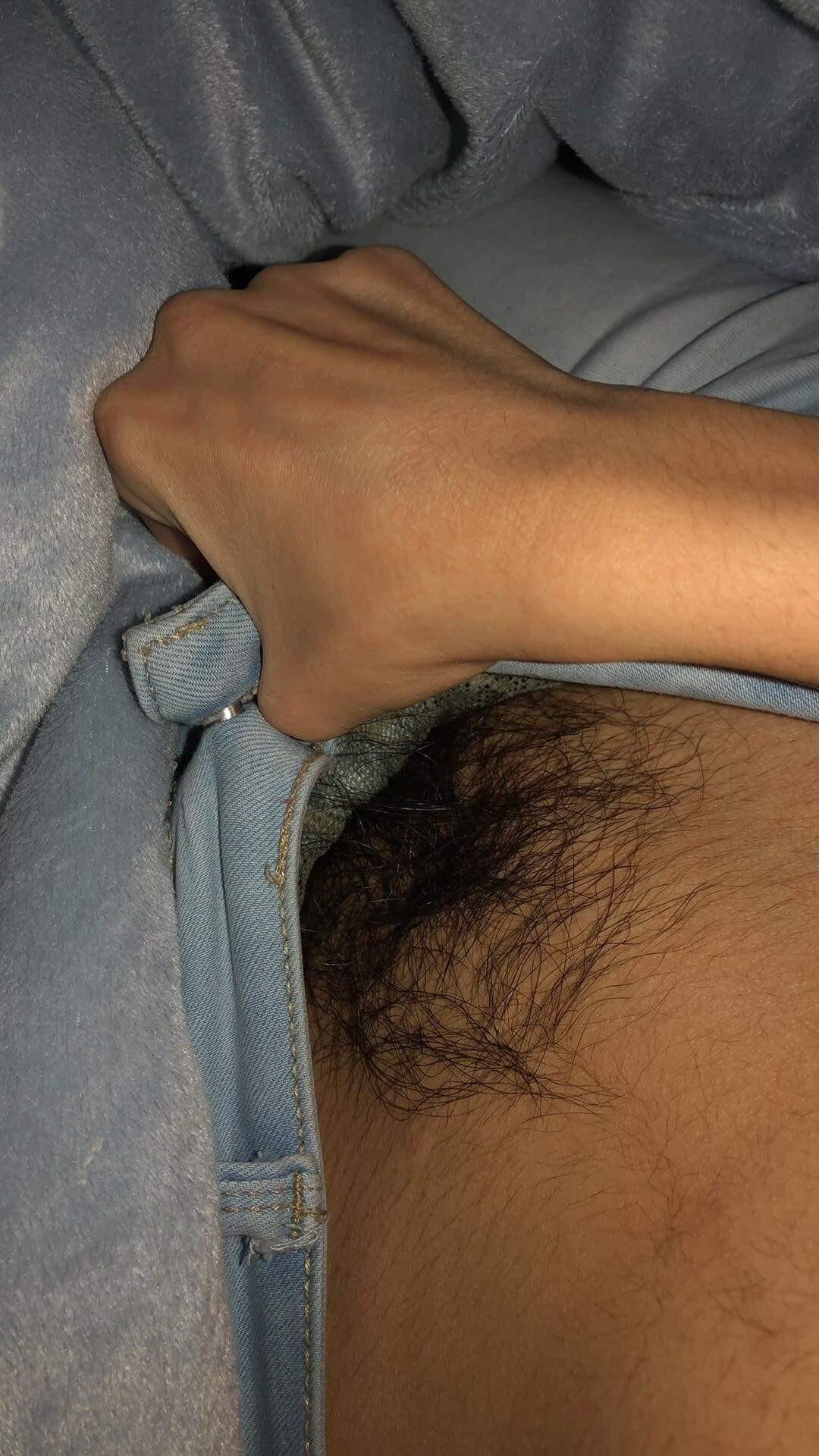 She wants to show you how hairy she is   pull it down 12