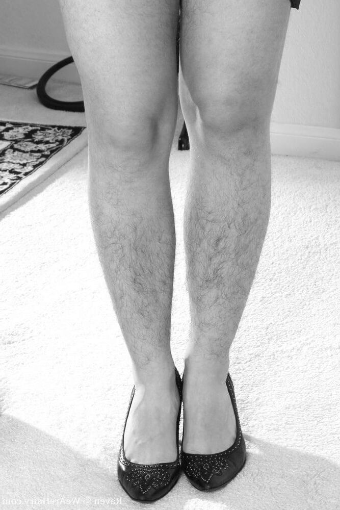 Hairy in black and white I