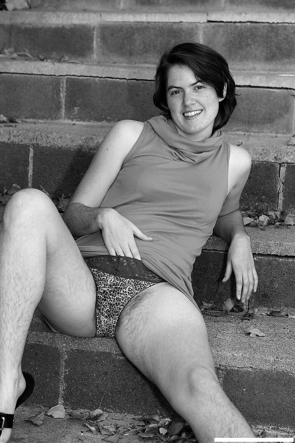 Hairy in black and white I