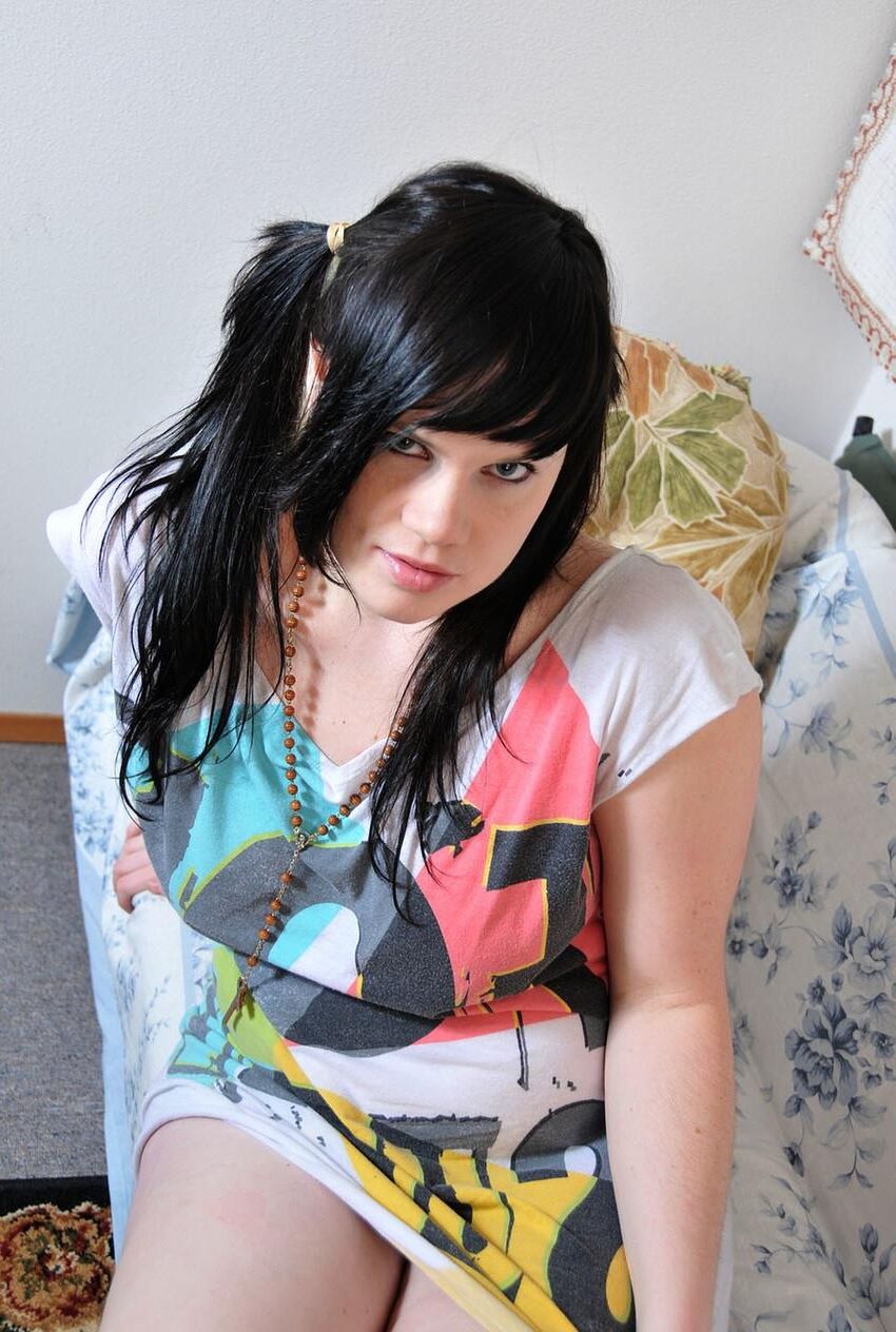 Chubby pale hairy teen with big tits tessa