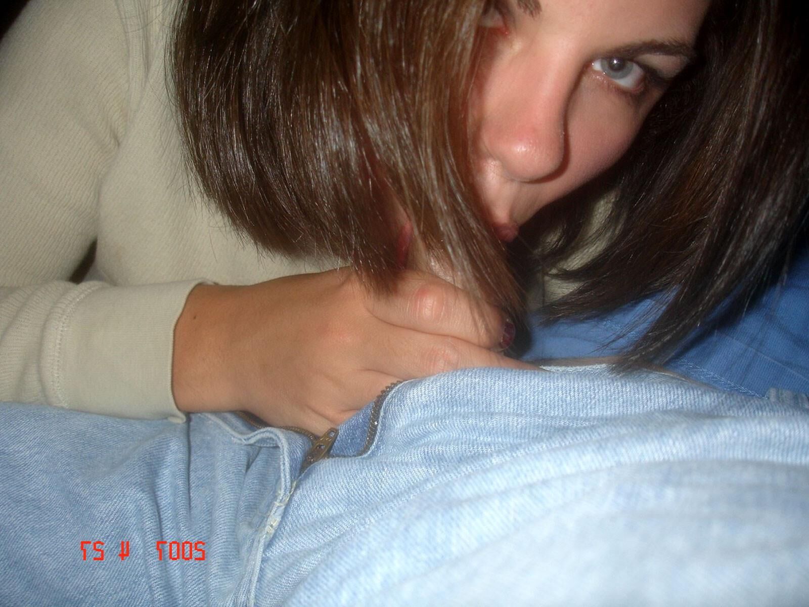Renea Hot Amateur Groggy Slut in a Brown Top