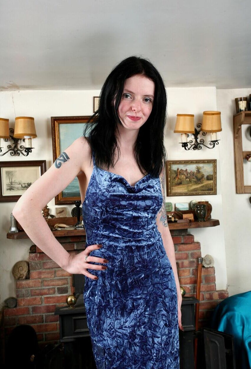 Pretty hairy teen with large tits and pale skin leanne