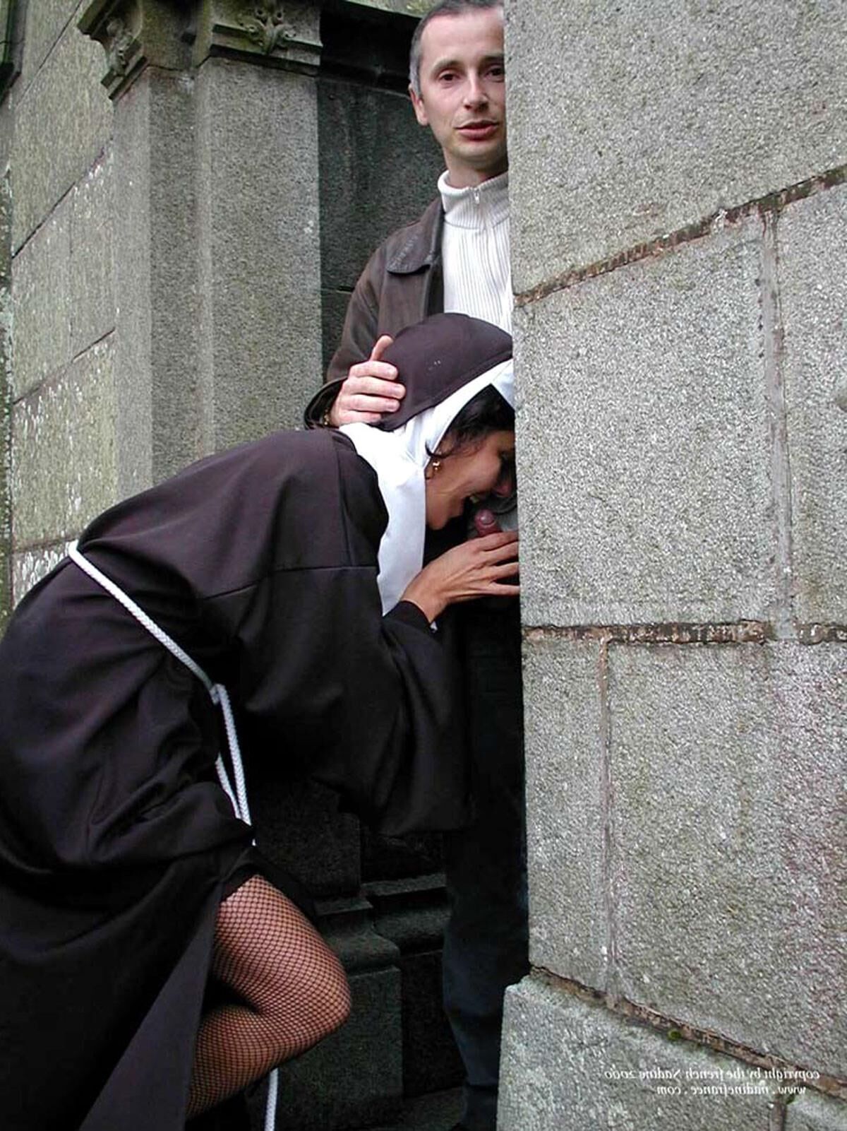 French Nadine Sexy French Exhibitionist Cemetery Nun