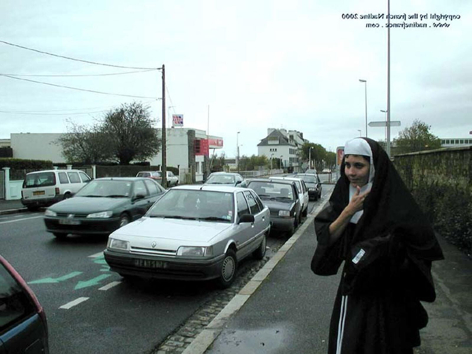 French Nadine Sexy French Exhibitionist Cemetery Nun