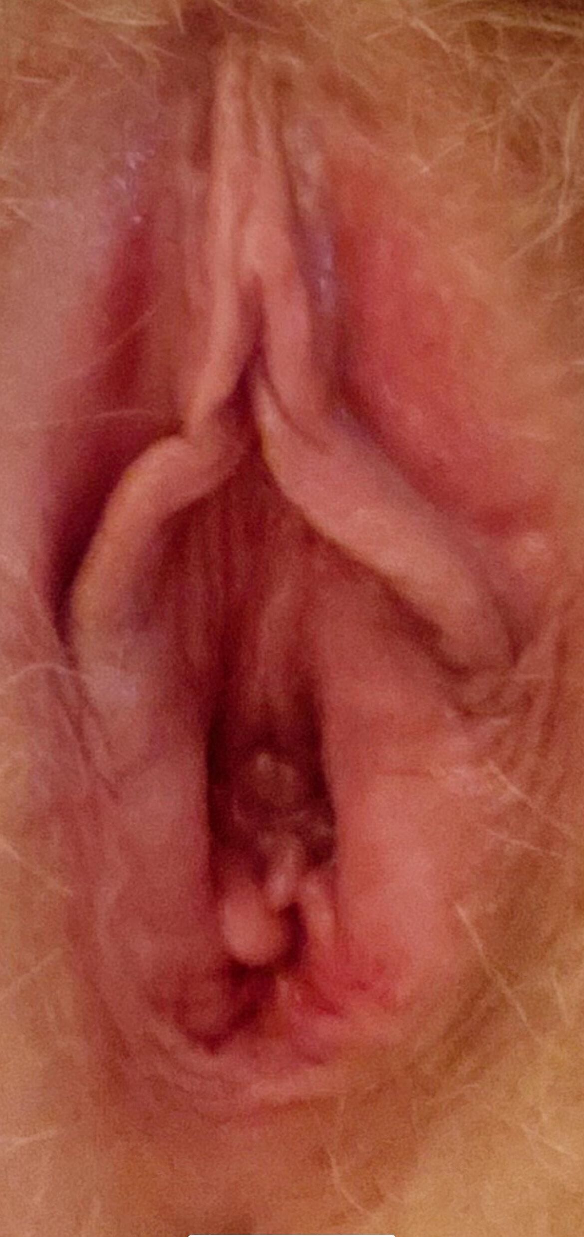 My girls perfect little pussy wide open 