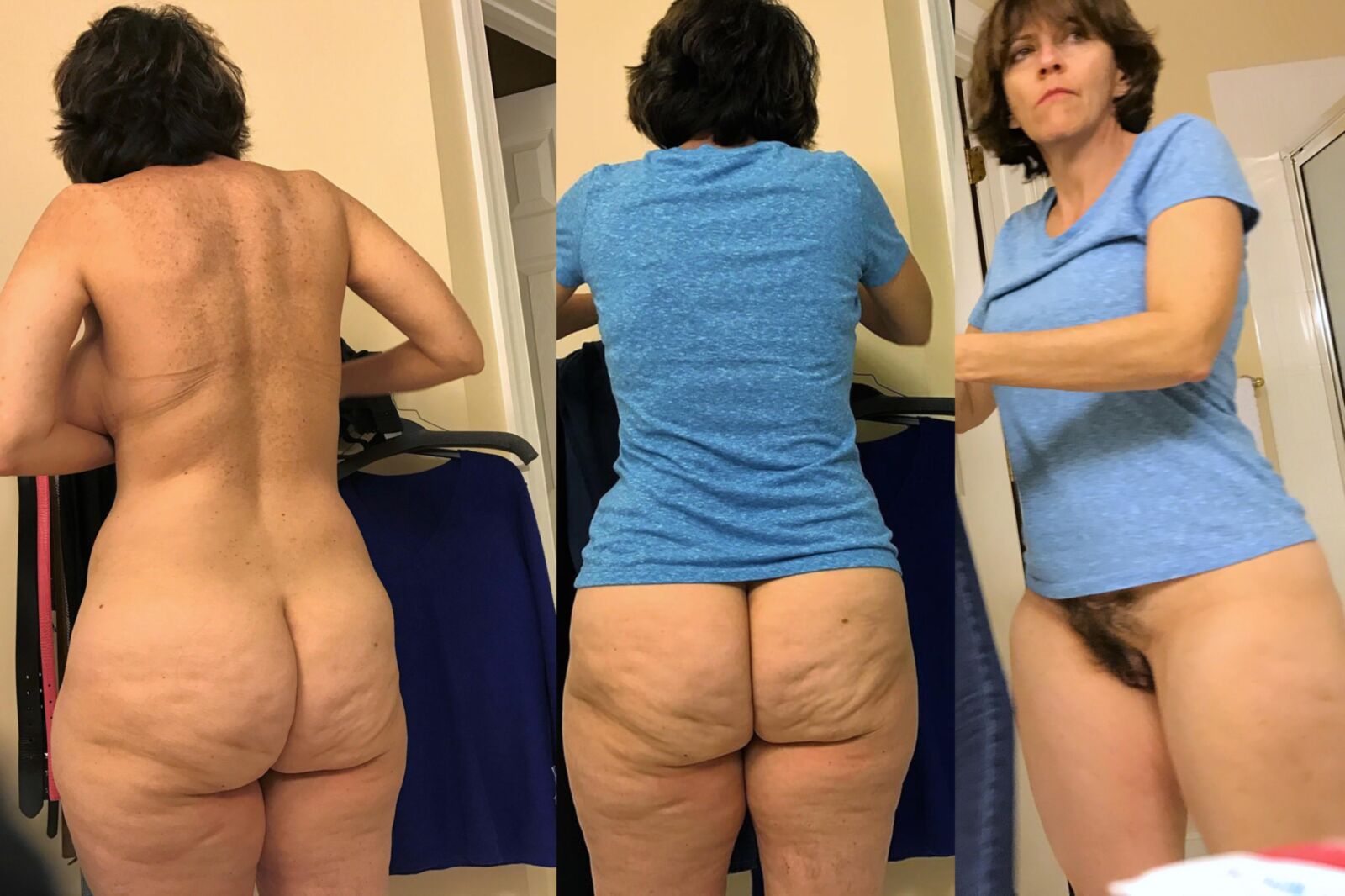 The Perfect bottomless look / fashion hairy pussy mature / milf