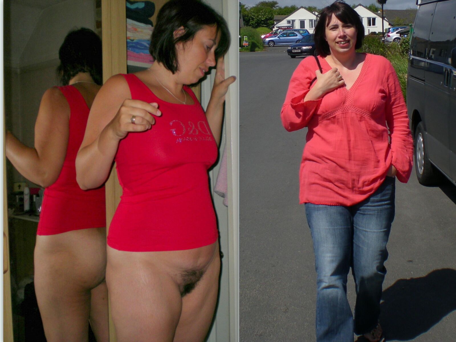 Milf desnudo vestido