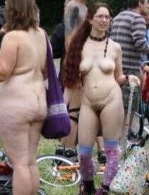 Nerdy Bike Riders Naked Bike Ride