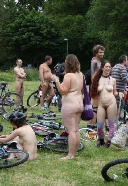 Nerdy Bike Riders Naked Bike Ride