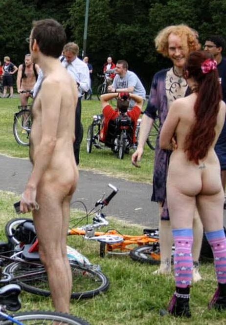 Nerdy Bike Riders Naked Bike Ride
