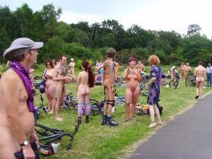 Nerdy Bike Riders Naked Bike Ride