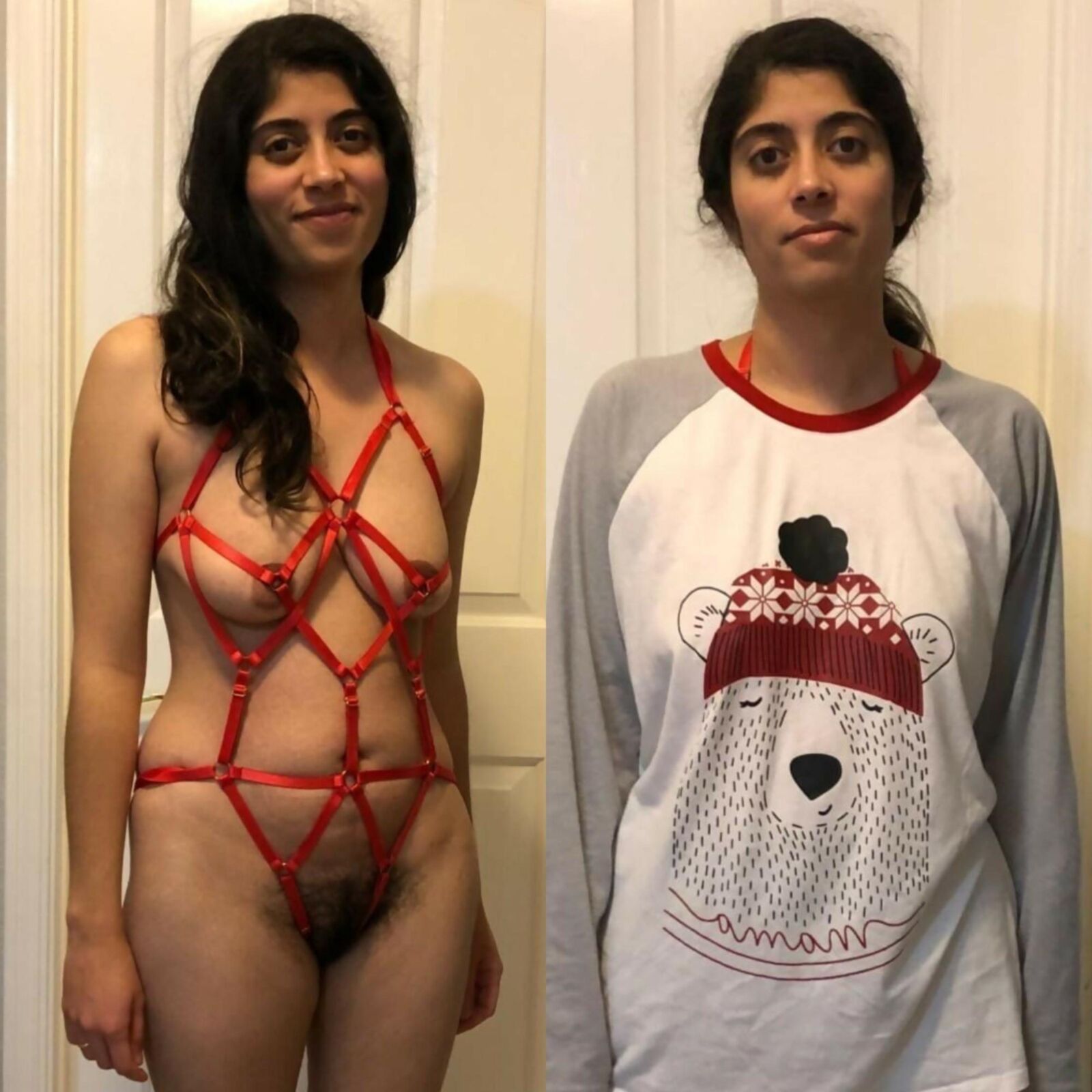 Esposas y novias vestidas desnudas