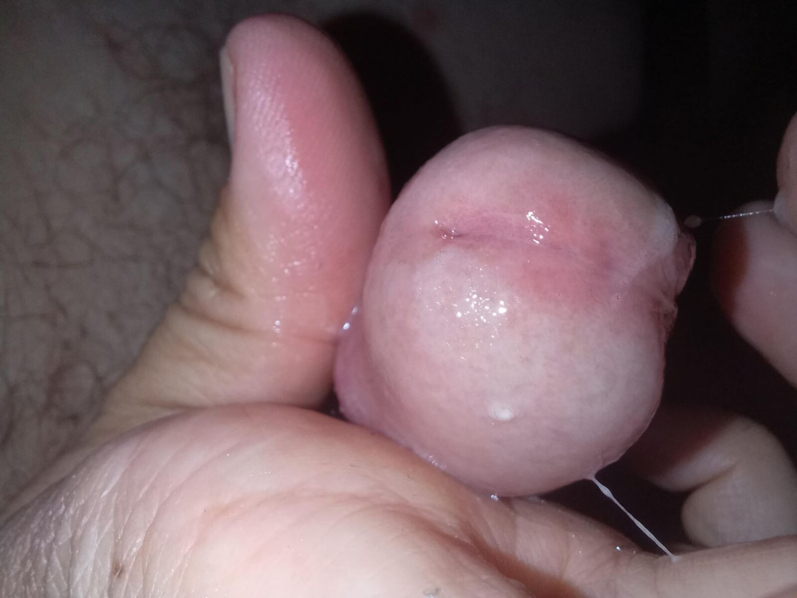 Sehr nasser Penis