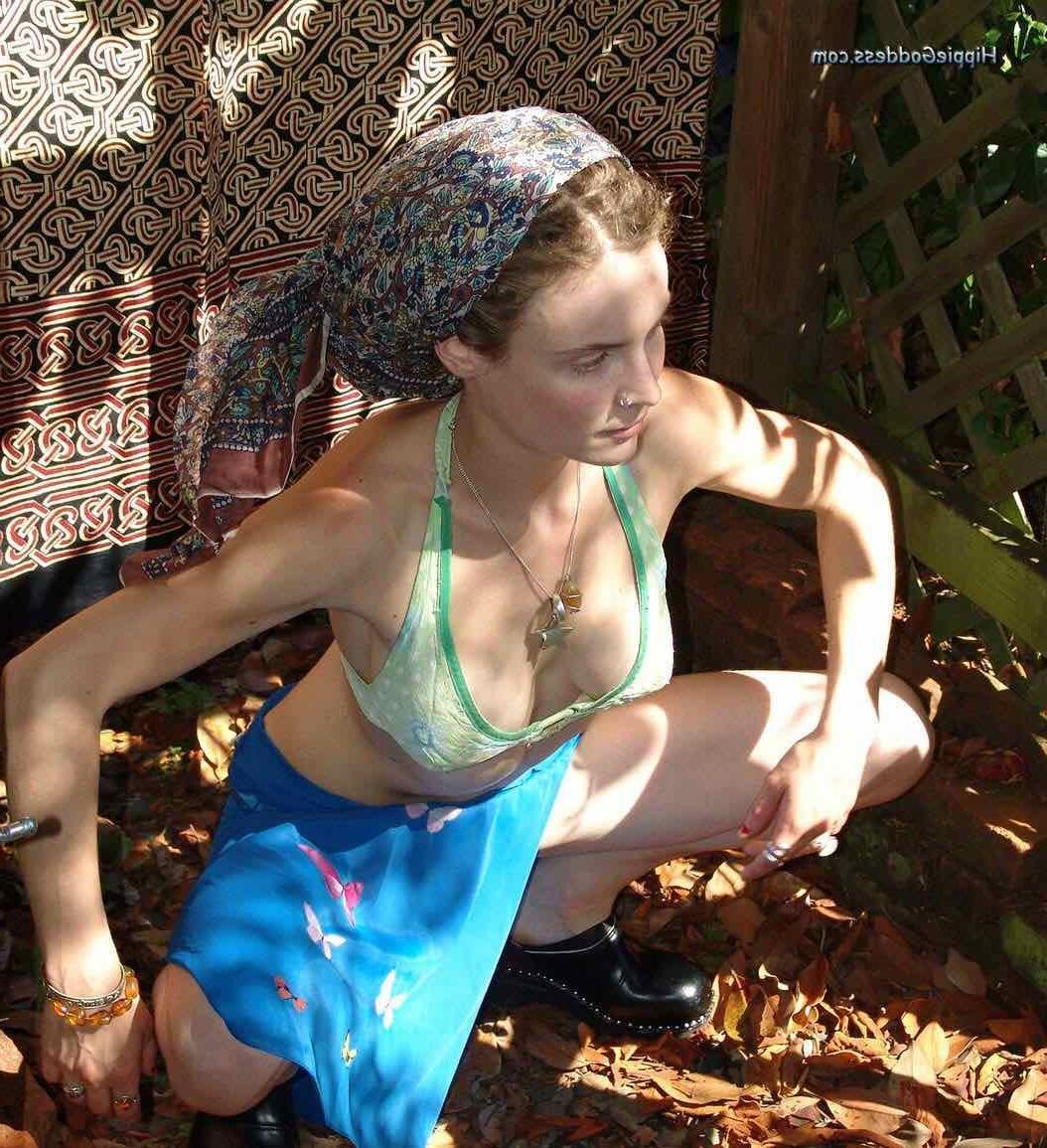 Hippiegoddess entrasse mon voisin nu