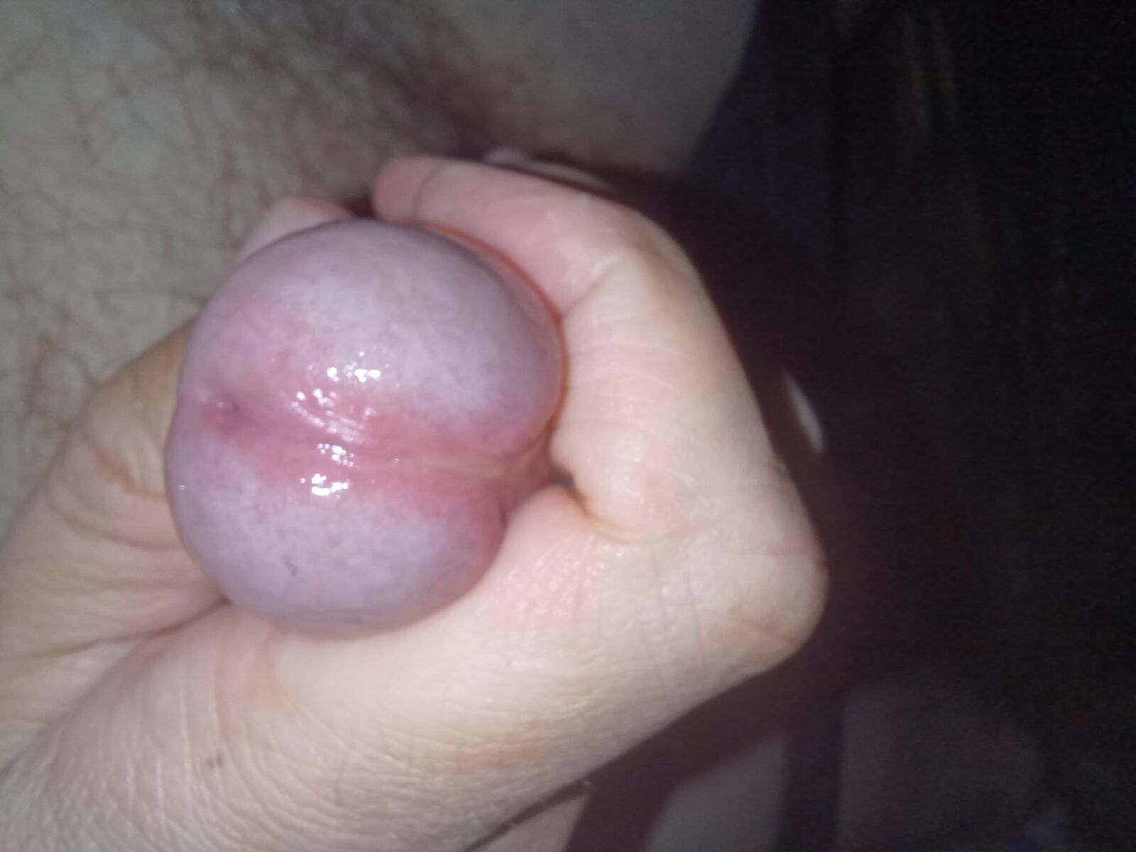 Sehr nasser Penis