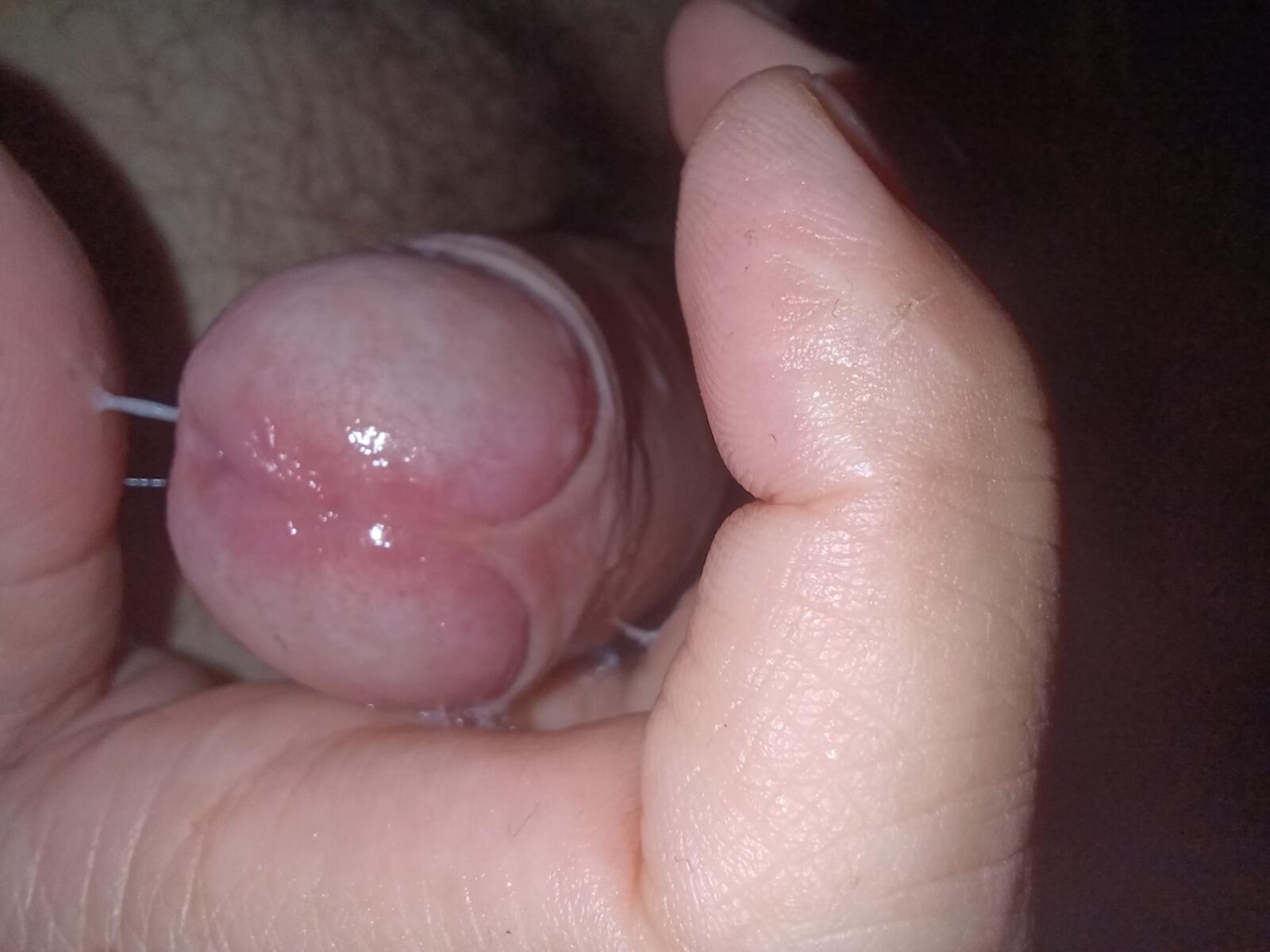 Sehr nasser Penis