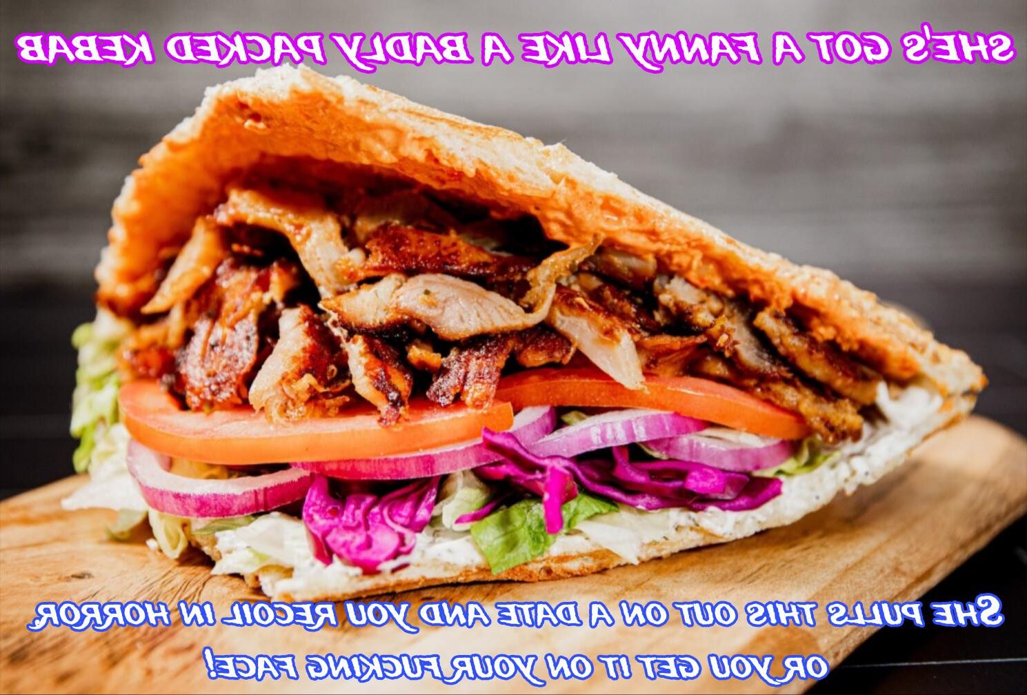 Kebab mal emballé