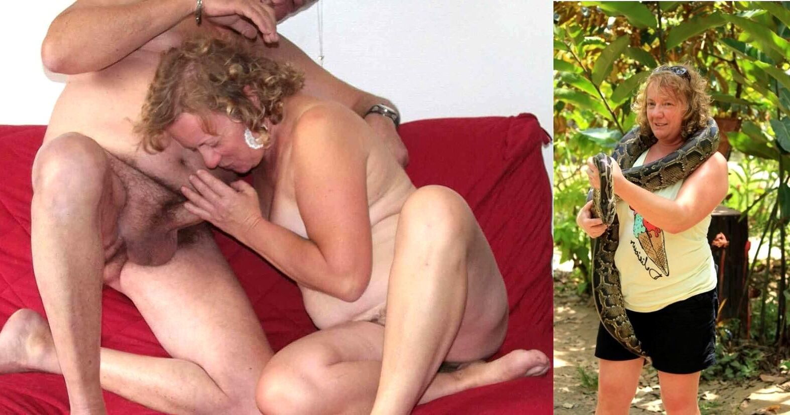 French mature granny Dressed Undressed