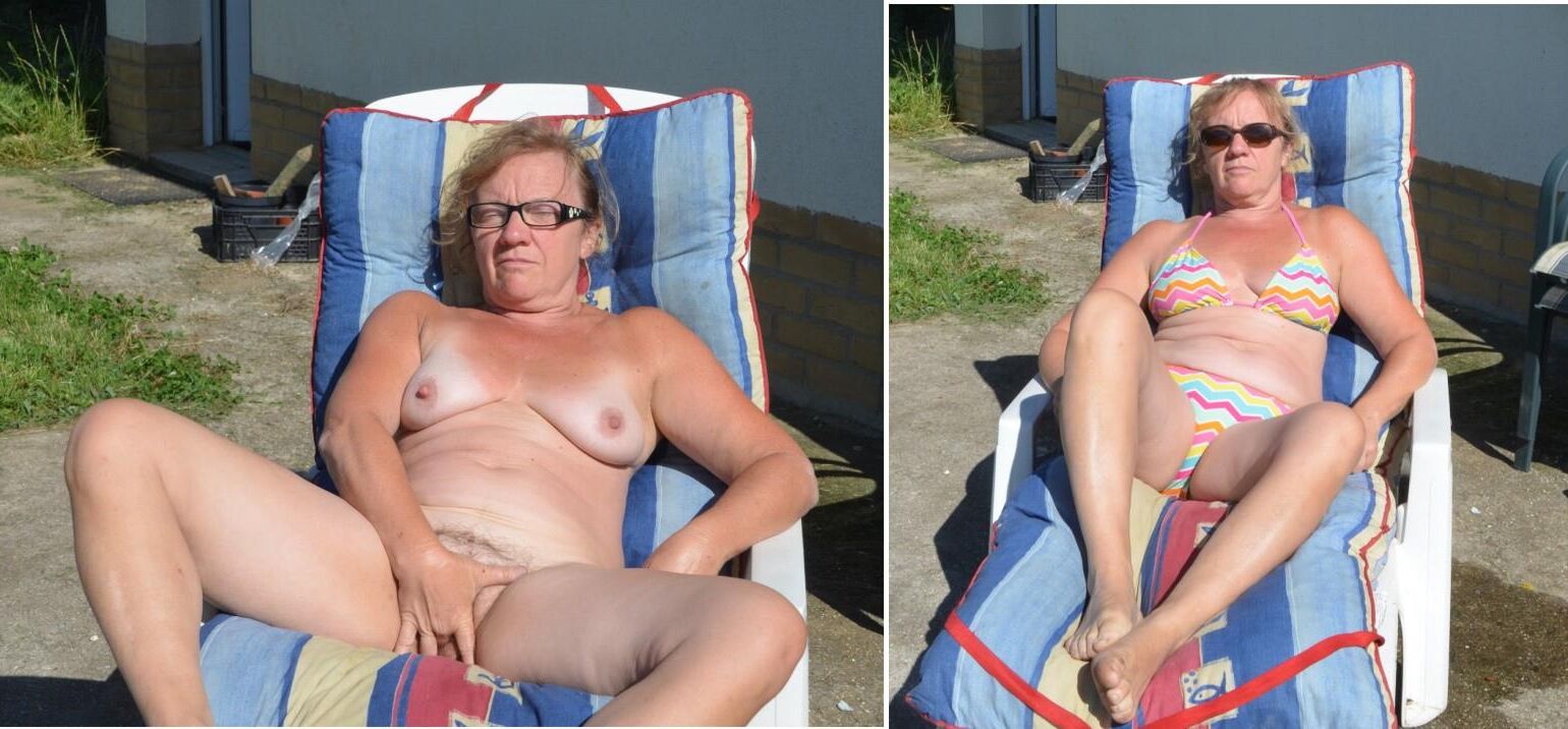 French mature granny Dressed Undressed