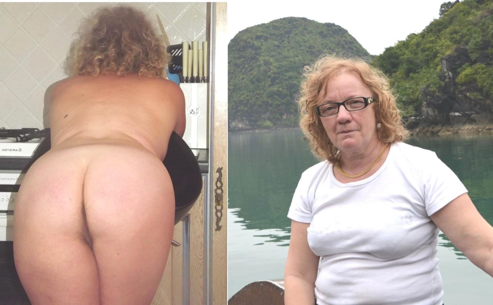 French mature granny Dressed Undressed