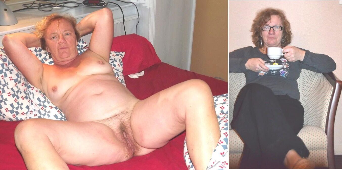 French mature granny Dressed Undressed