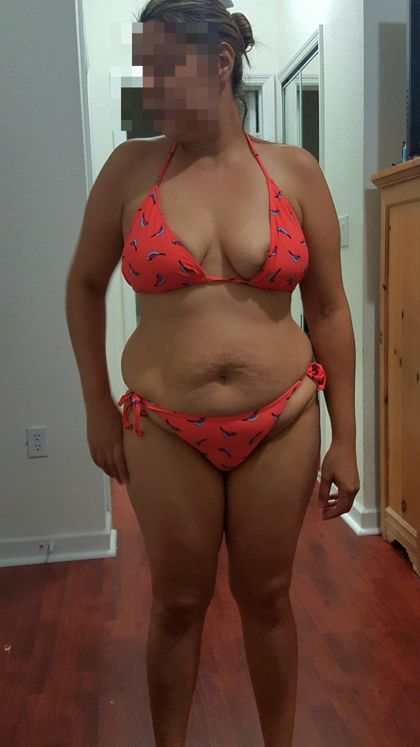 Hefty Woman Hairy or Shaved