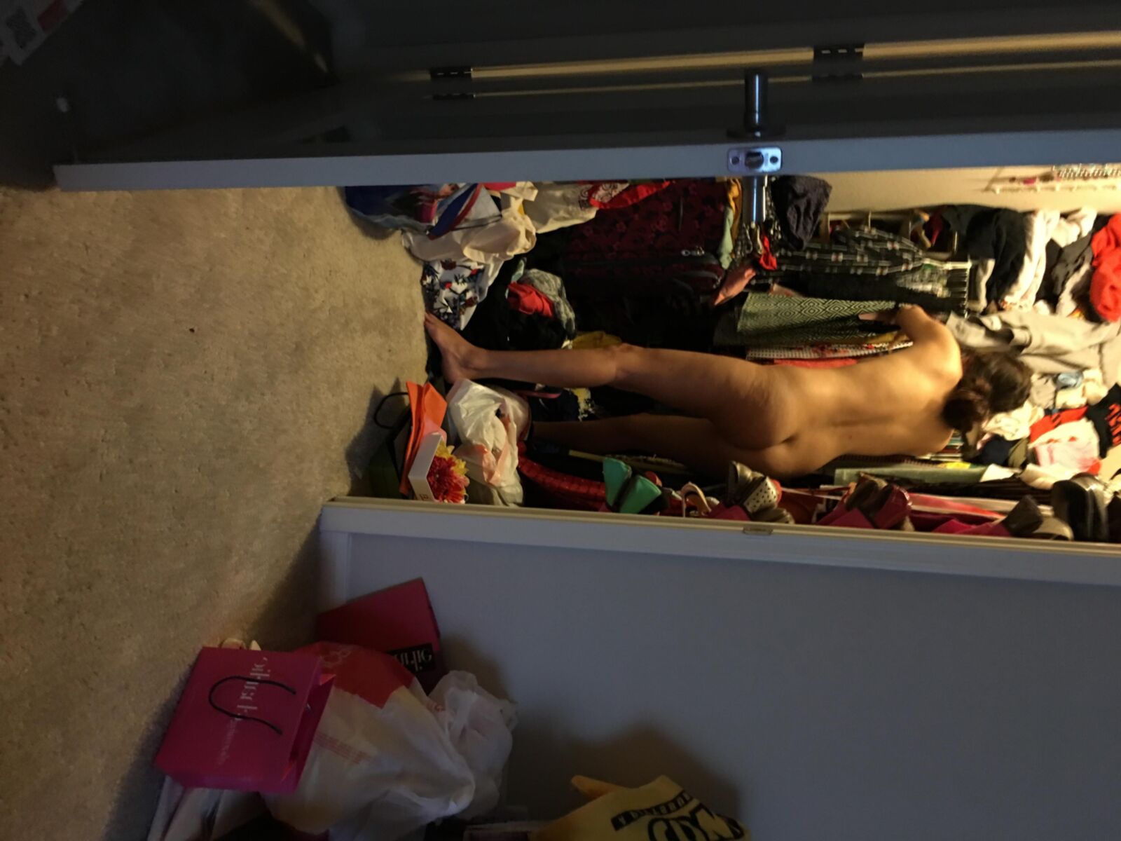Unaware Amateur Brunette