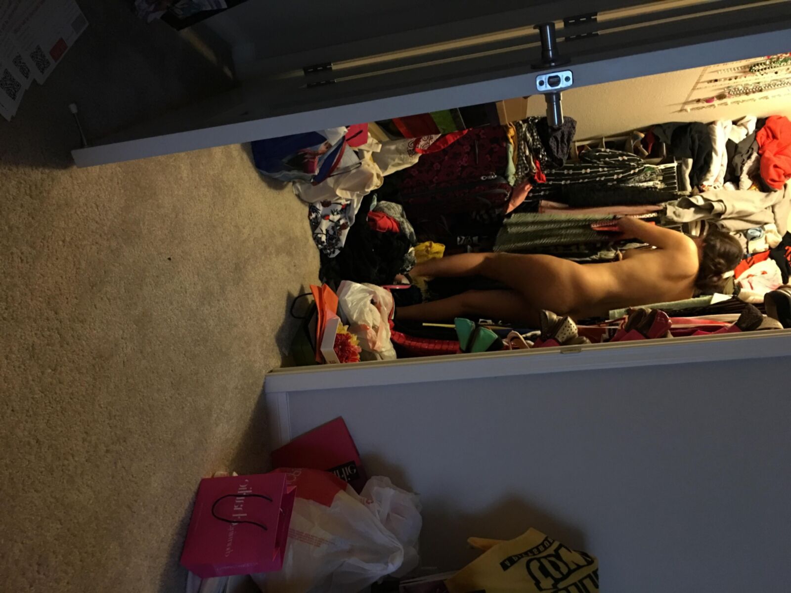 Unaware Amateur Brunette