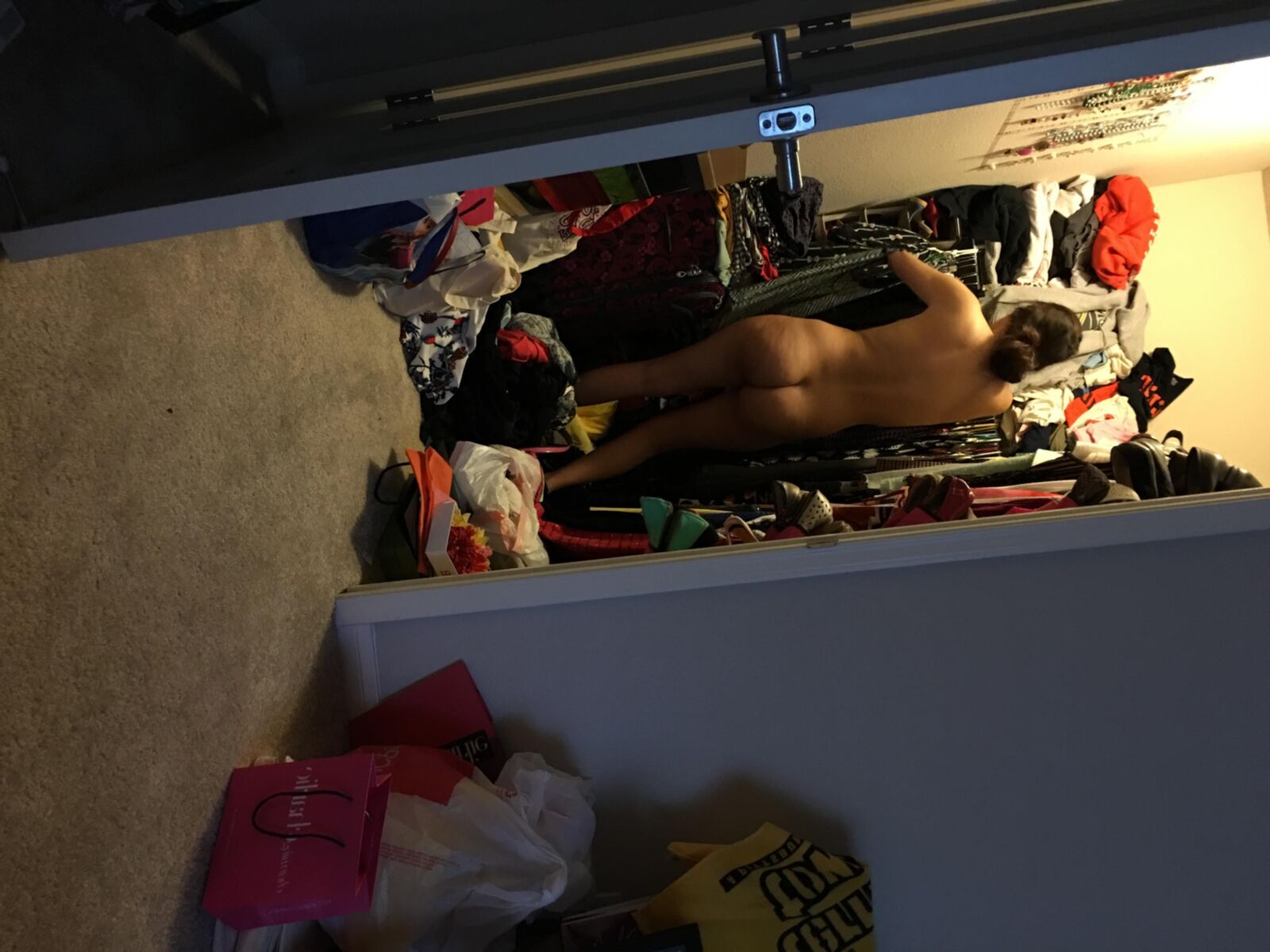 Unaware Amateur Brunette